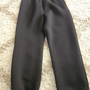 Dance & Marvel Black Wide-Leg Pull-On Track Pants